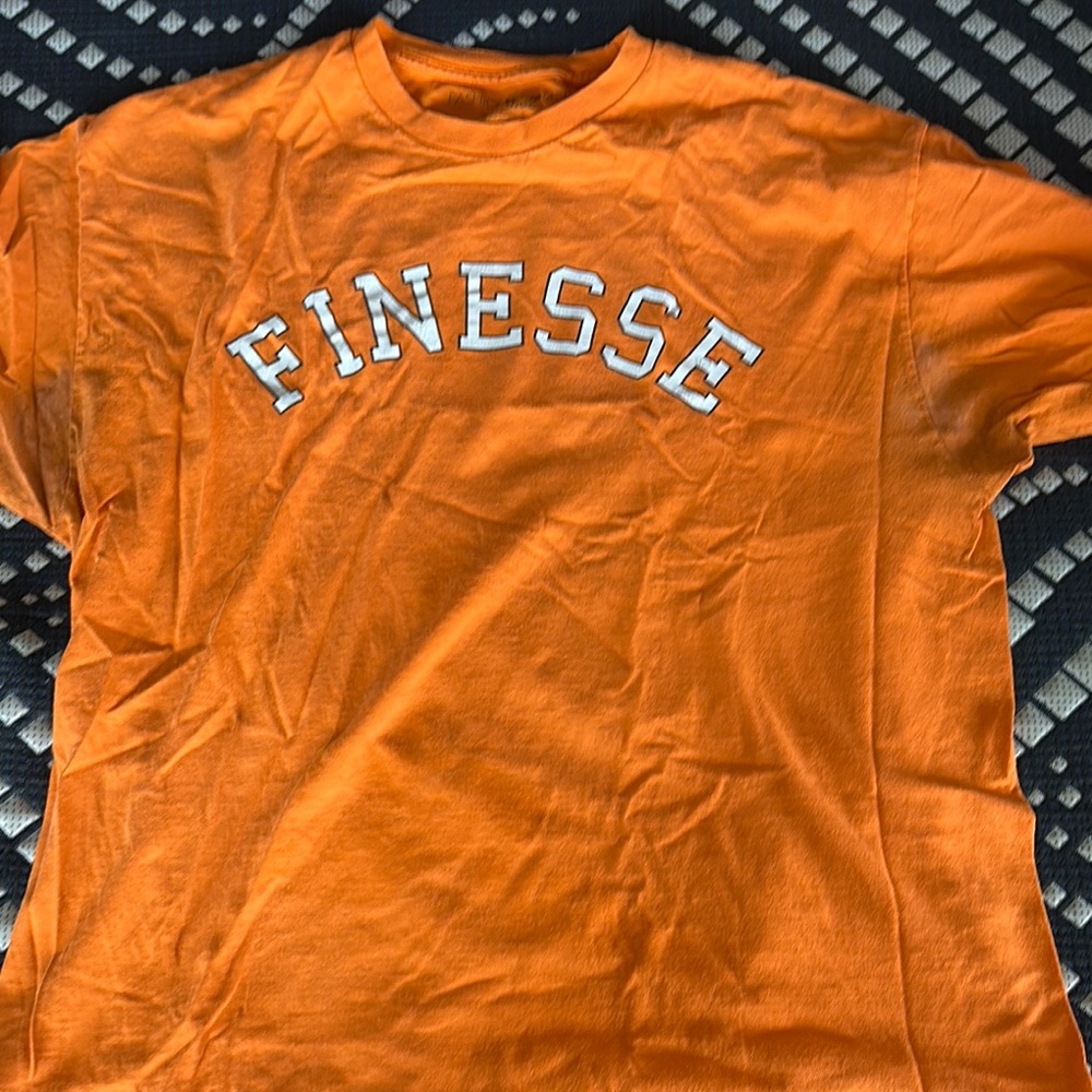 Finesse Men's Orange T-Shirt